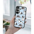 thumbnail image 5 of WIRESTER Shockproof Soft Rubber Cover Case for Samsung Galaxy S25 6.2" 2025, French Bulldog Funny Playful Postures On Light Blue Background, 5 of 5