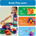 thumbnail image 2 of shiyou-60 Piece Magnetic Building Block Mini Diamond Series Travel Size On-The-Go Magnet Construction Toy Set STEM Learning Kit Educational Playset Child Brain Development Stacking Blocks PTM60, 2 of 4