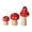 Red, variant on Godderr Small Mushroom Decoration Solid Wood Creative Home Decoration Multi-colored Mushroom Decoration
