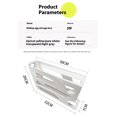 thumbnail image 2 of 4-Tier Slide-Out Refrigerator Egg Holder - Automatic Rotation Countertop Storage Container Drop-Proof Transparent Lid Kitchen Organization Solution, 2 of 4