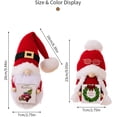 thumbnail image 2 of 2 gnomos navideños de peluche: decoración enana elfa sueca para escritorio, repisa, árbol, ventanal: decoración navideña ideal y regalo de cumpleaños. (2 piezas de madera), 2 of 6