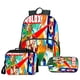 thumbnail image 3 of Roblox-mochila con estampado Digital 3D para niños, bolsa de almuerzo de tres piezas a todo color con cremallera, regalo de cumpleaños, 3 of 4
