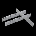 thumbnail image 2 of Unique Bargains Plastic DIY Grid Drawer Divider Household Necessities Storage Organizer Off White 9 Pcs for Home Essential, 2 of 3