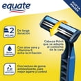 thumbnail image 3 of Rasuradoras Equate para hombre antidesliz mango de goma 10 pzas, 3 of 4