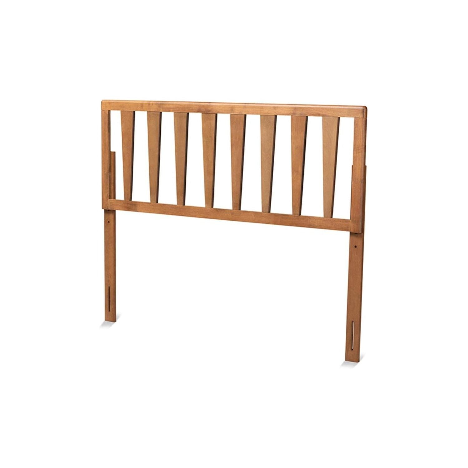 Baroque Beauty Headboard - Elegant Ash Walnut Finish, Wood Construction, Classic Design for Timeless Bedroom Style