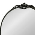 thumbnail image 3 of Kate and Laurel Myrcelle Traditional Arched Mirror, 21 x 26, Antique Black, Decorative Arch Vintage Mirror with Ornate Garland Detailing along the Crown and Edges of the Frame, 3 of 7