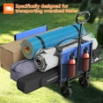 thumbnail image 4 of Yacona 3 in 1 Wagons Carts Foldable, Heavy Duty Utility Cart with Wheels, Collapsible Wagon for Beach, Camping, Grocery and Garden, 360LBS, Blue, 4 of 9
