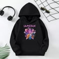 thumbnail image 6 of Girls Hoodies & Sweatshirts 's Hoodie Long Sleeve Soft Sweatshirt Graphic Hoody Cute Pullovers Top Clothes Black,110, 6 of 7