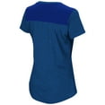 thumbnail image 3 of Women's Majestic Royal Chicago Cubs Plus Size Switch Hitter T-Shirt, 3 of 3