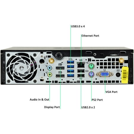 Restored HP 8300 Desktop PC with Intel Core i5-3470S Processor, 4GB Memory, 250GB Hard Drive and Windows 10 Pro (Monitor Not Included) (Refurbished)