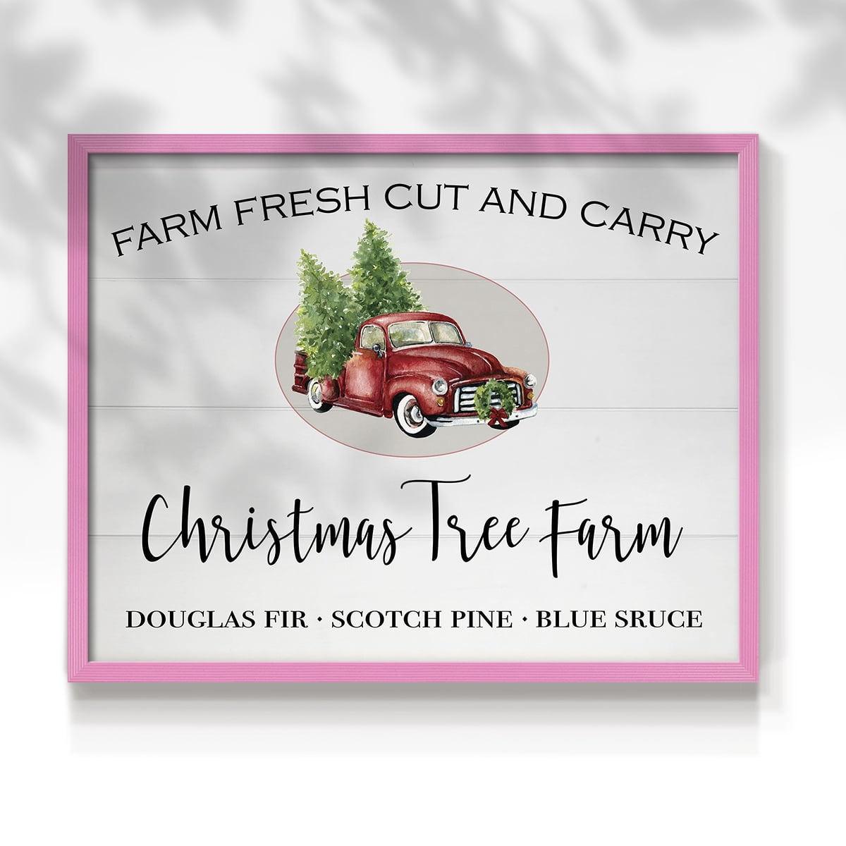 Christmas Tree Farm by Carol Robinson - Restickable Framed Giclée Print