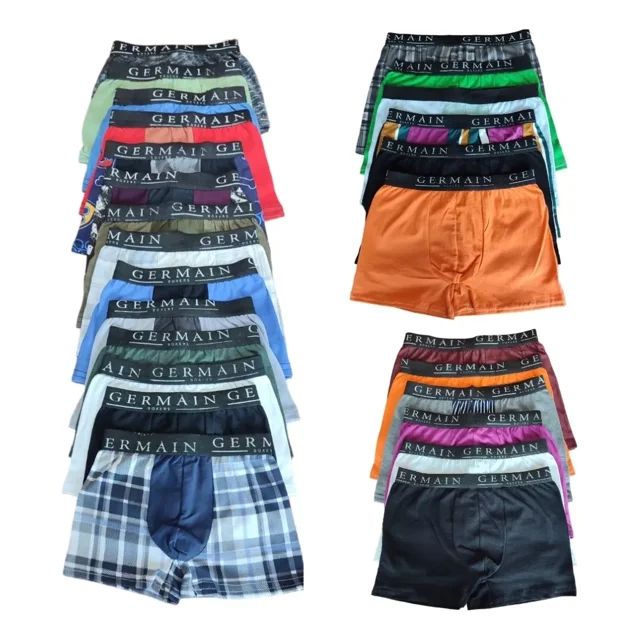 Boxer De Niño De Algodon Lisos Y Estampados Pack De 12 Pzas