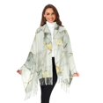 thumbnail image 3 of FORMRS Womens Scarf Winter Soft Long Big Warm Shawls Wrap Tassel Scarves, Gray Marble Pattern, 3 of 9