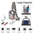 thumbnail image 3 of Bolso Bandolera Transparente Shaofei PVC Resistente con Correa Ajustable, 3 of 5