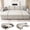 White, variant on AENKYO 102" U-Shaped Sectional Sofa Bed, Linen Pull Out Sleeper Couch with Storage Seats for Living Room,Dark Gray