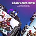 thumbnail image 4 of FURZEQIFA PUBG controlador móvil Joystick botón de rotación Gamepad para PUBG iOS Android seis dedos Gamepad con ventilador de refrigeración, 4 of 5