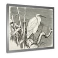 thumbnail image 2 of Designart 'Little Egret Bird in Monochrome' Farmhouse Framed Art Print, 2 of 4