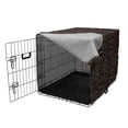 thumbnail image 3 of Abstract Dog Crate Cover, Irregular Curved and Mosaic Inspired Motifs Continuing Ornamental Elements, Easy to Use Pet Kennel Cover for Medium Large Dogs, 35" x 23" x 27", Multicolor, by Ambesonne, 3 of 6