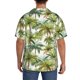 thumbnail image 3 of Balery Green Hawaii Palms Camisa Casual de Manga Corta con Botones para Hombre, Texturizada, Estilo Cubano, para Playa, Verano-3X-Large, 3 of 5