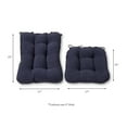 thumbnail image 3 of Greendale Home Fashions Hyatt Denim 2-Piece Rocking Chair Cushion Set, 3 of 4