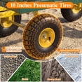 thumbnail image 6 of Firstness Heavy Duty Garden Cart, 900 lbs Capacity Garden Wagon with ATV/Tractor Hitch & Removable Sides, Green, 6 of 11