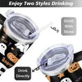 thumbnail image 5 of Happy Halloween Tumbler with Handle and Straws 40 OZ Stainless Steel Travel Mug Birthday Present for Women Girls Daughter Mom Gifts for Him/Her Coffee Mugs, 5 of 7