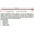 thumbnail image 2 of SÜA - Tri-Element Tungsten Electrode - TIG - 1/8" x 7" - Purple Tip - (10 PACK), 2 of 5
