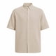 thumbnail image 4 of Blusa y camisa de manga corta con cuello vuelto para hombre, color liso, informal, a la moda, de manga corta, con cuello vuelto y botones, blusa de poliéster para hombre., 4 of 6