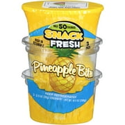 Snack Fresh Bites Pineapple Chunks Cups, 3.5 oz, 3 count