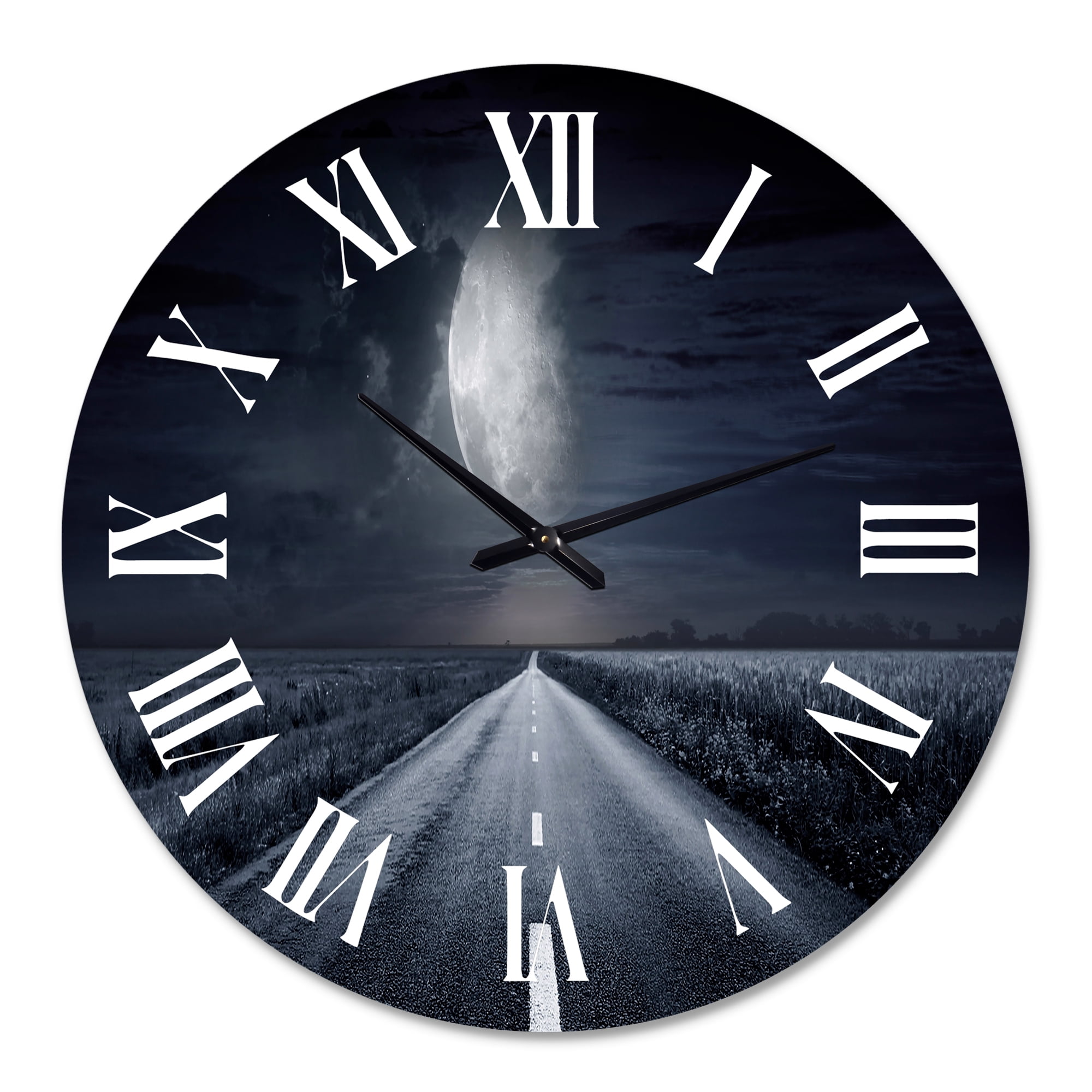 Designart 1 in Quartz Coastal Wall Clock
