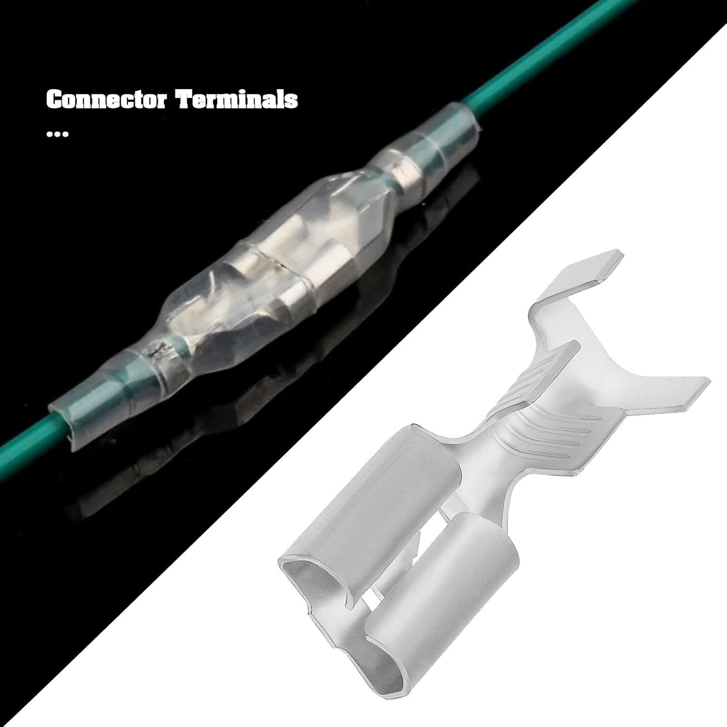 Creative concept 10 5/16 inch female fork terminal connectors compatible - compatible 250 series 60253-2 for 12-16 wire connection