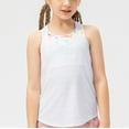 thumbnail image 2 of Posijego Girls Athletic Tank Tops Little Girls Racerback Sleeveless Running Workout Yoga Shirts 5-15 Years Activewear, 2 of 5
