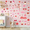 thumbnail image 2 of VONKY Intimate Ambiance Hearts Window Cling Valentine Day Love Sticker Flexible And Reusable PVC, 2 of 6