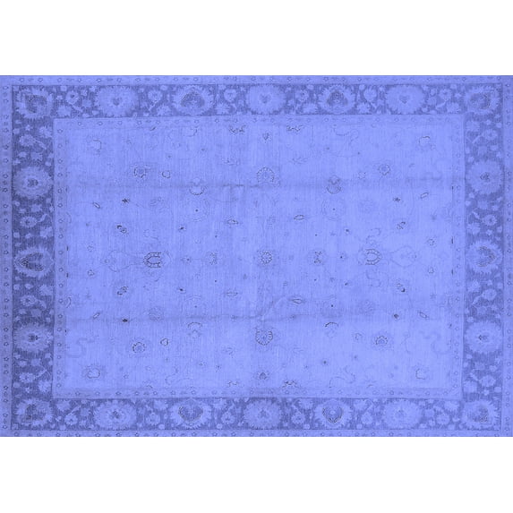 Ahgly Company Indoor Rectangle Oriental Blue Traditional Area Rugs, 4' x 6'