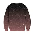 thumbnail image 6 of YUGYXL Womens Gradient Halloween Sweatshirts Fall Long Sleeve Ghost Graphic Pullovers Festival Party Tops Brown M, 6 of 9