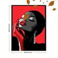 thumbnail image 3 of Red Lips Woman Portrait Decorative Painting/Canvas Art， Perfect for Living Room， Entryway， Studio， or as a Unique Gift Modern Wall Decor Art., 3 of 8