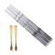 thumbnail image 3 of Juego de 12 brochetas extensibles largas y planas para barbacoa, tenedores para asar carne, 3 of 5
