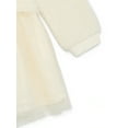 thumbnail image 4 of Disney Classics Marie Toddler Girls Eyelash Knit Tutu Dress with Long Sleeves, Sizes 12M-5T, 4 of 9