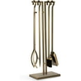 thumbnail image 1 of Ensemble d'Outils de Cheminée 33 Pouces 5 Pcs Accessoires de Cheminée en Fer Forgé Intérieur Extérieur Ensemble de Poêle à Bois, 1 of 5