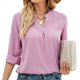 thumbnail image 3 of Camisa informal para mujer, blusa de manga larga para mujer, blusa informal para mujer, blusa de manga larga para mujer, ingeniería de precisión, 3 of 6