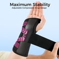 thumbnail image 3 of INDEEMAX Copper Carpal Tunnel Wrist Brace,Breathable Wrist Support for Women and Men,Adjustable Wrist Support Splint for Tendonitis,Sprain,Arthritis,Pain Relief (Rose Pink/Black,S/M), 3 of 7