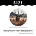 thumbnail image 2 of 10 Inch Wall Clock Battery Operated Silent Clock Decorative for Office, Kitchen, Outdoor, Living Room，A Beautiful Deer Painting, 2 of 4