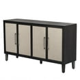 thumbnail image 3 of Sideboard Buffet Cabinet with Doors and Adjustable Shelf, Storage Accent Cabinet, Multifunctional Cupboard for Living Room, Hallway, Kitchen, 3 of 10