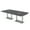 Asian Night w/Silver Base with Electric, variant on 8' Arc Rectangle Powered Conference Room Table Square Metal Bases