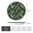 thumbnail image 2 of Cauagu Tropical Palm Leaves1 Print Bone China Decorative Plate, Wall Mount Plate Holiday Decor Decorative Ceramic Plates with Stand Elegant Household Plates Decorative-6in, 2 of 6