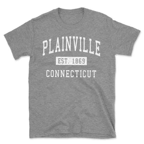 Plainville Connecticut Classic Established Men's Cotton T-Shirt