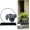 Black—circle, variant on Magnetic Levitating Planter with Rockery, Floating Plant Pot Air Plant Holder, Futuristic Suspension Decor for Desk Home Office (Black—Circle)