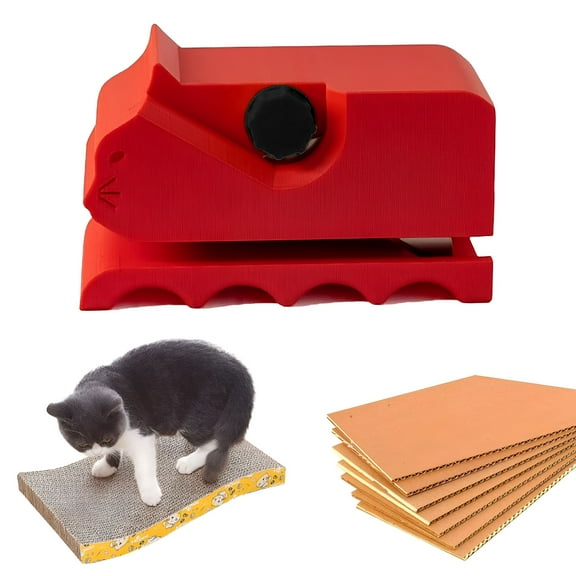 FACEGA Cardboard Cutter for Cat Scratchers, Cardboard Strip Cutter, DIY Cat Scratching Board Cardboard Stripping Tool, Handheld Cardboard Recycling Cutting Tool