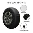 thumbnail image 6 of Kll Frogs And Mushrooms Tire Cover,Universal Wheel Tire Cover For Trailer, Rv, Suv, Truck,Camper And Many Vehicle,(17 Inch), 6 of 8