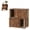 X Brown, variant on Cat Litter Box Enclosure for 2 Cats, 31.5'' Double Litter Box Enclosure with Scratching Post, 2 Tiered Hidden Cat Cabinet Furniture with Litter Mats, Cats House